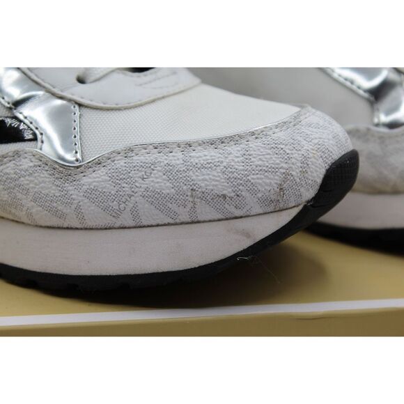 Michael Kors Maddy Two-Tone Logo Trainer - Picture 5 of 12